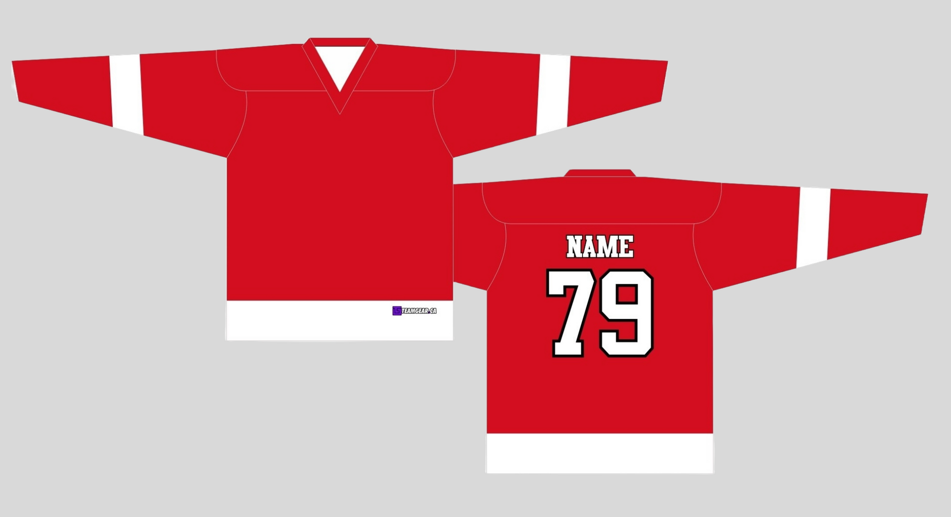 NHL Inspired Hockey Jersey Detroit Red Wings Red Team Gear Canada Custom Jerseys More