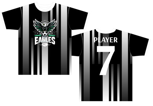 Eagles Black and White Soccer Jersey