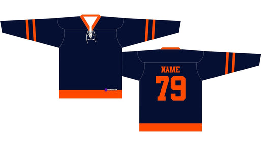 NHL Inspired Hockey Jersey: Edmonton Oilers Navy