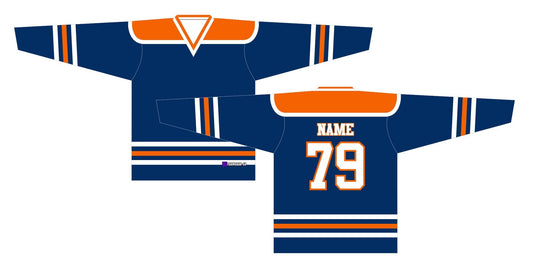 NHL Inspired Hockey Jersey: Edmonton Oilers Royal Blue