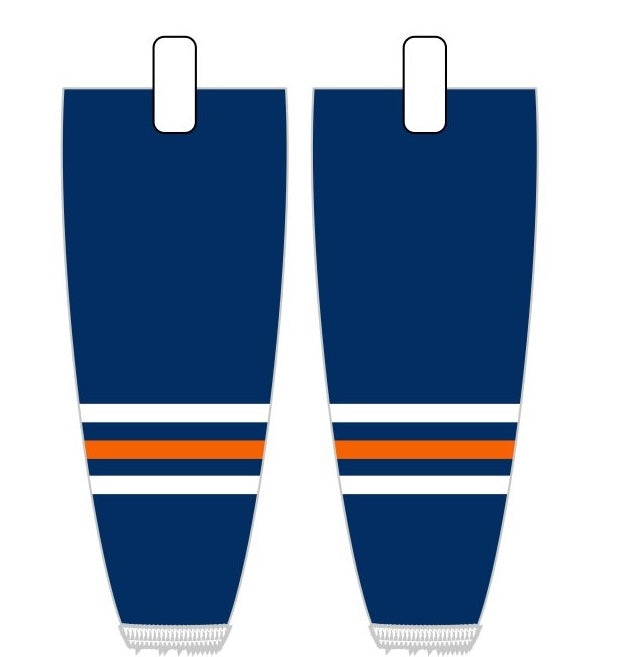 NHL Inspired Hockey Socks: Edmonton Oilers Royal Blue