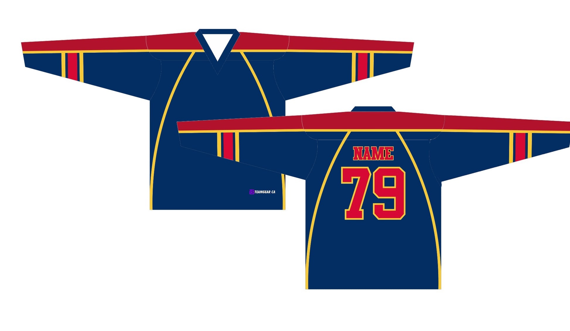 NHL Inspired Hockey Jersey: Florida Panthers Navy 2007-2011