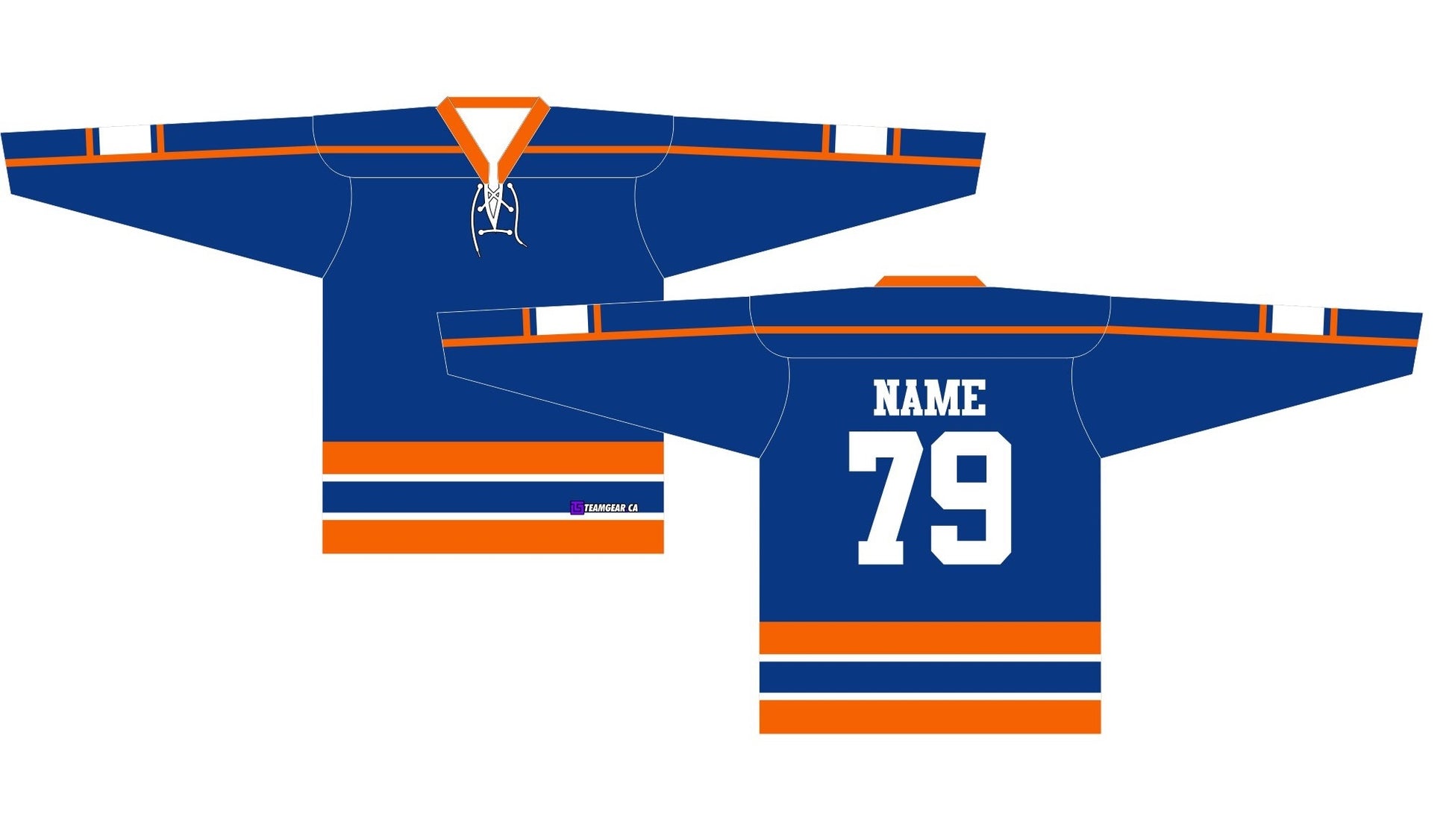 NHL Inspired Hockey Jersey: Halifax Highlanders Blue