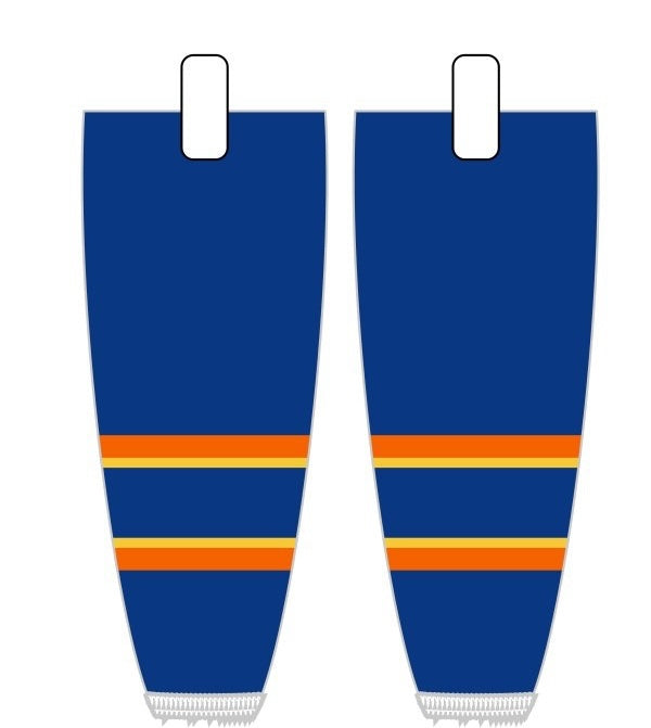 NHL Inspired Hockey Socks: Halifax Highlanders Blue