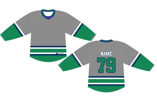 NHL Inspired Hockey Jersey: Hartford Whalers Grey