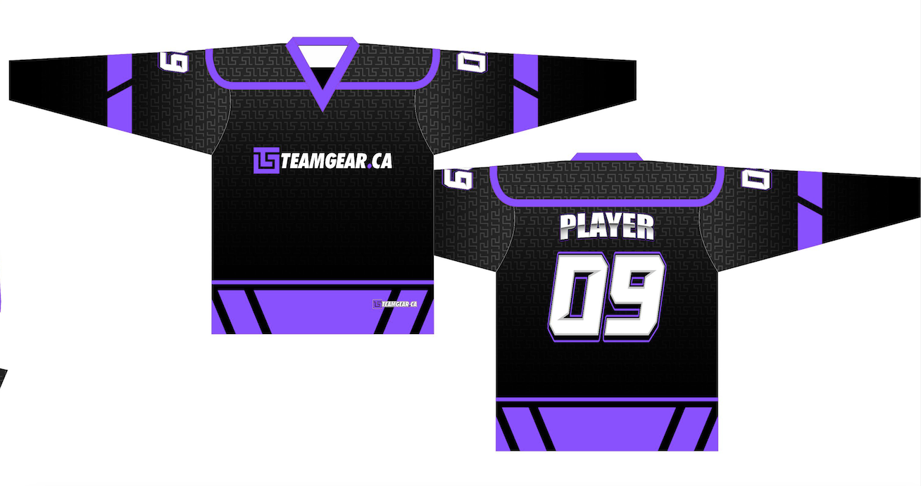 custom full sublimation hockey jerseys and goalie jerseys by TeamGear Canada