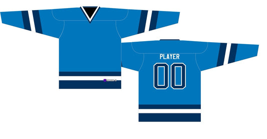 House League Hockey Jersey Aviator Blue/Navy/White