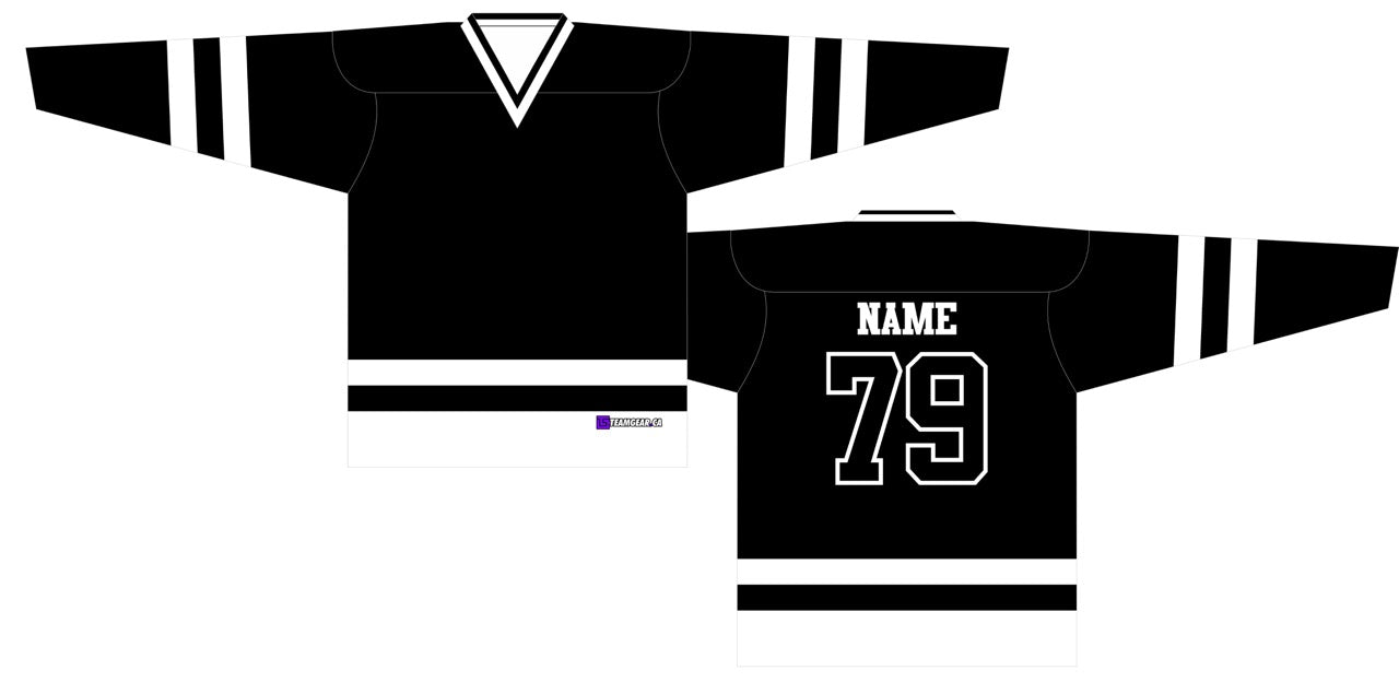 House League Hockey Jersey Black/White