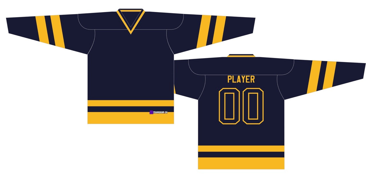 House League Hockey Jersey Navy/Gold