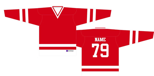 House League Hockey Jersey Red/White