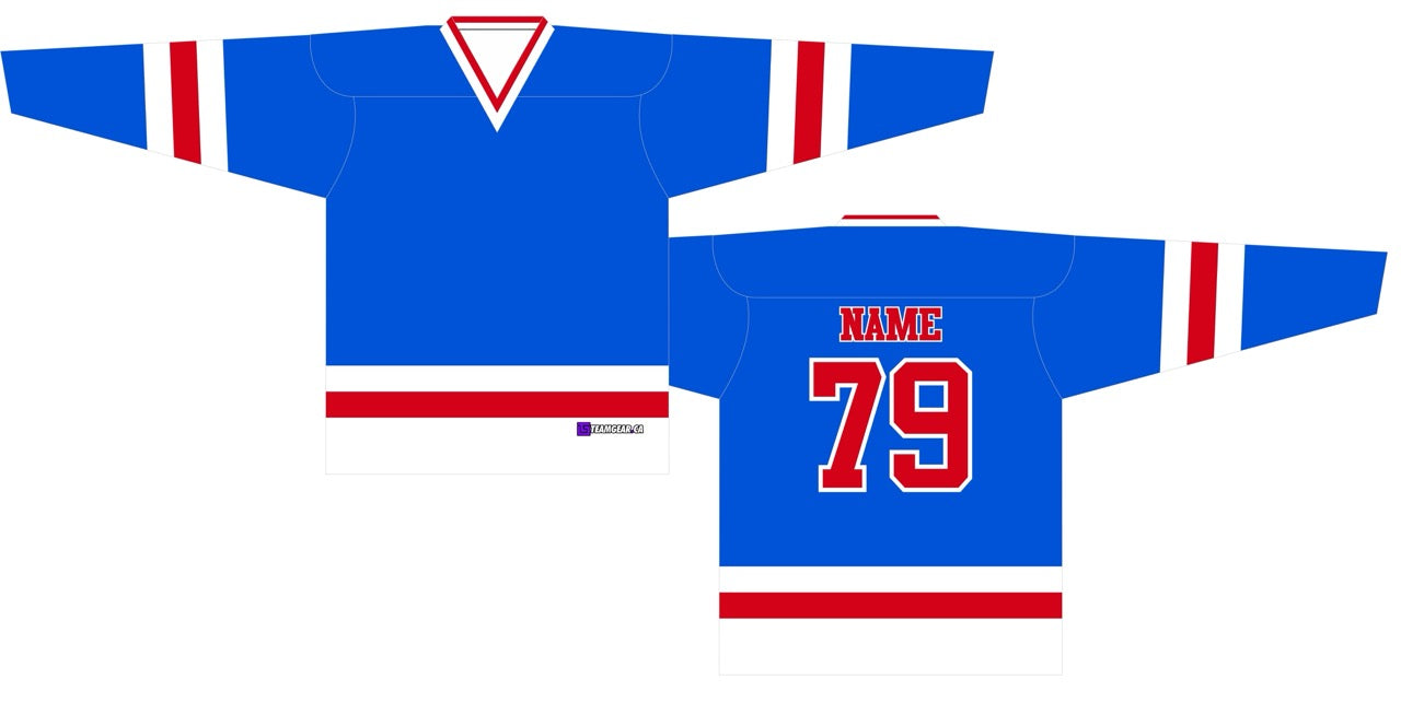 House League Hockey Jersey Royal Blue/White/Red