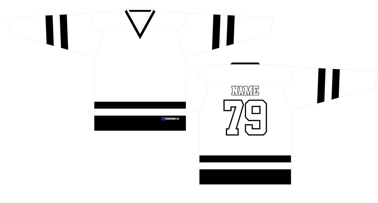 House League Hockey Jersey White/Black