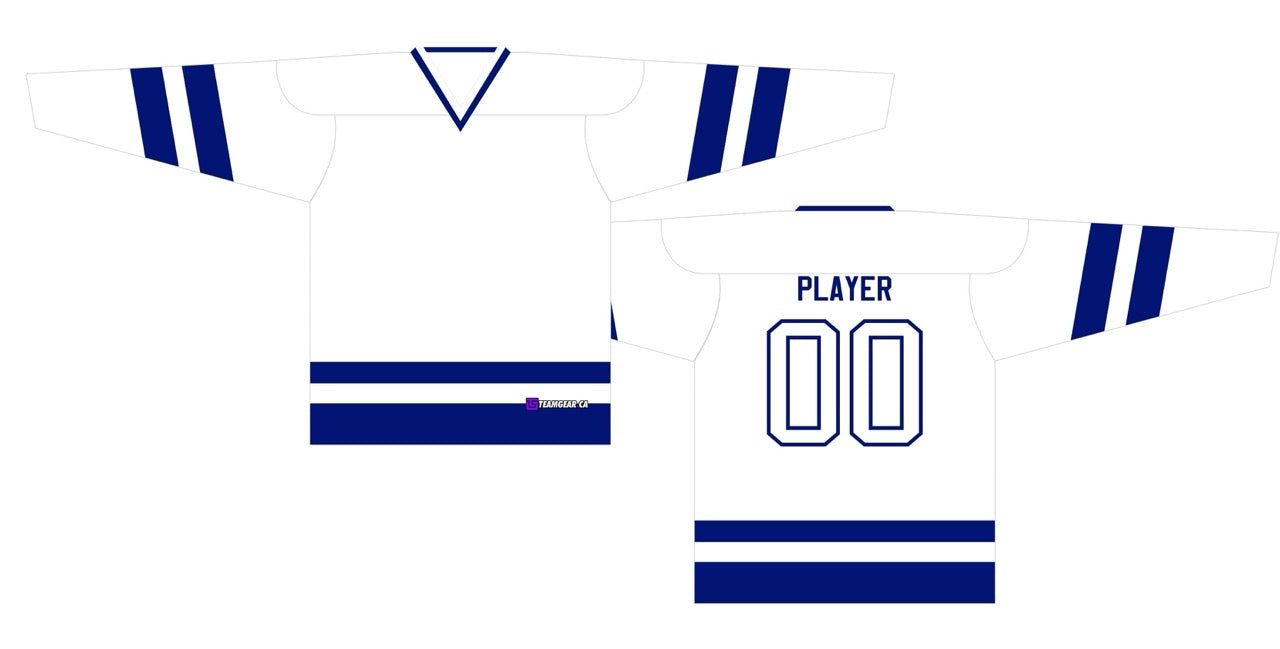 House League Hockey Jersey White/Royal Blue