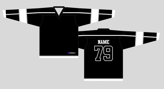 NHL Inspired Hockey Jersey: Los Angeles Kings Black