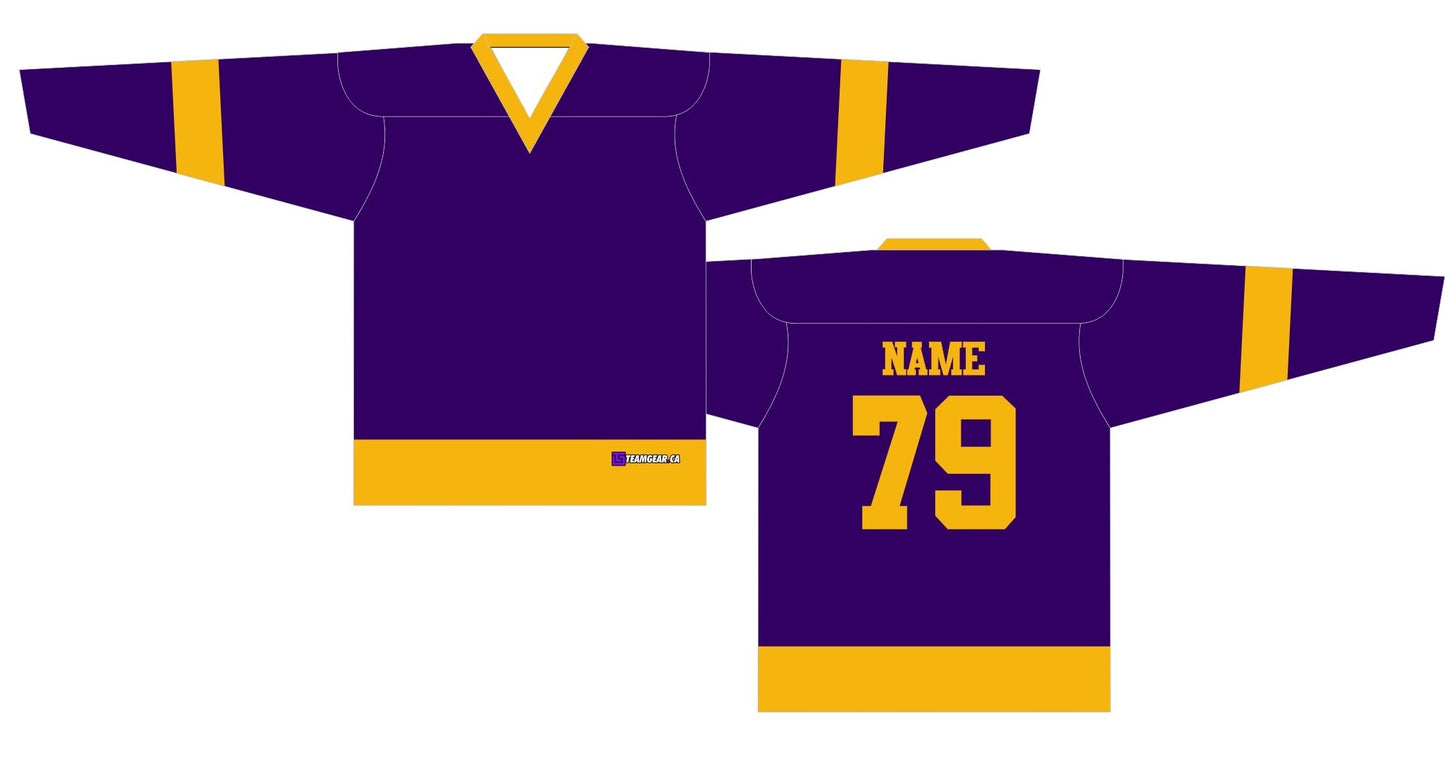 NHL Inspired Hockey Jersey: Los Angeles Kings Purple