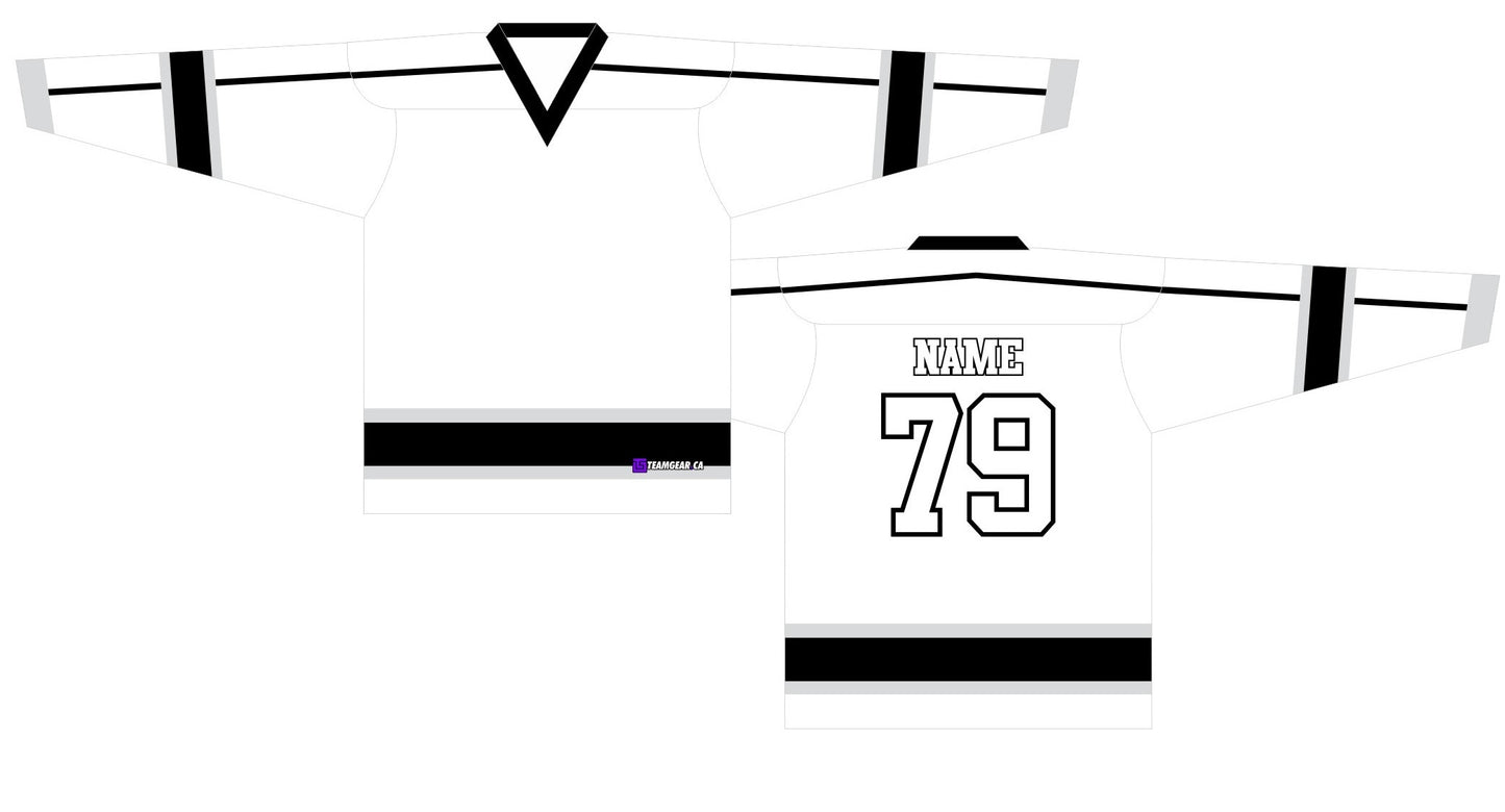 NHL Inspired Hockey Jersey: Los Angeles Kings White