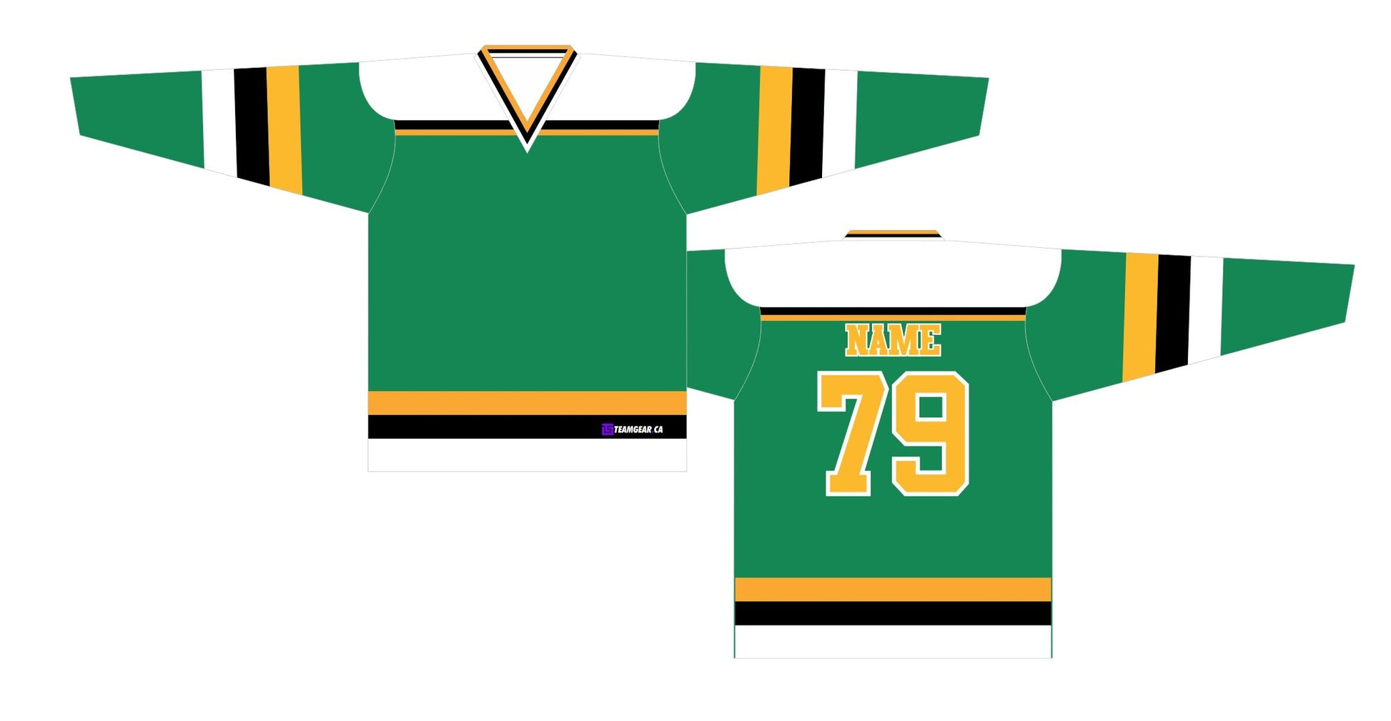 NHL Inspired Hockey Jersey: Minnesota North Stars Kelly Green