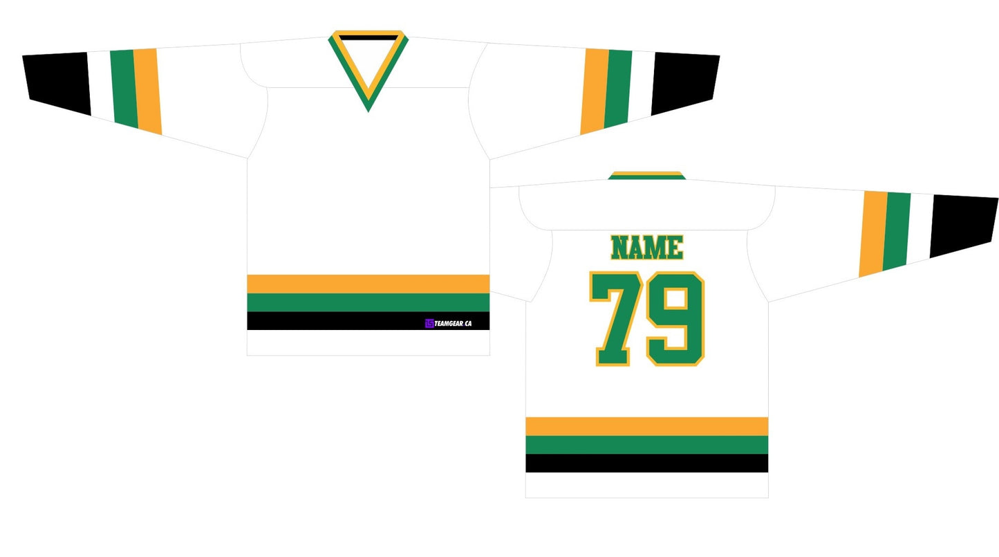 NHL Inspired Hockey Jersey: Minnesota North Stars White