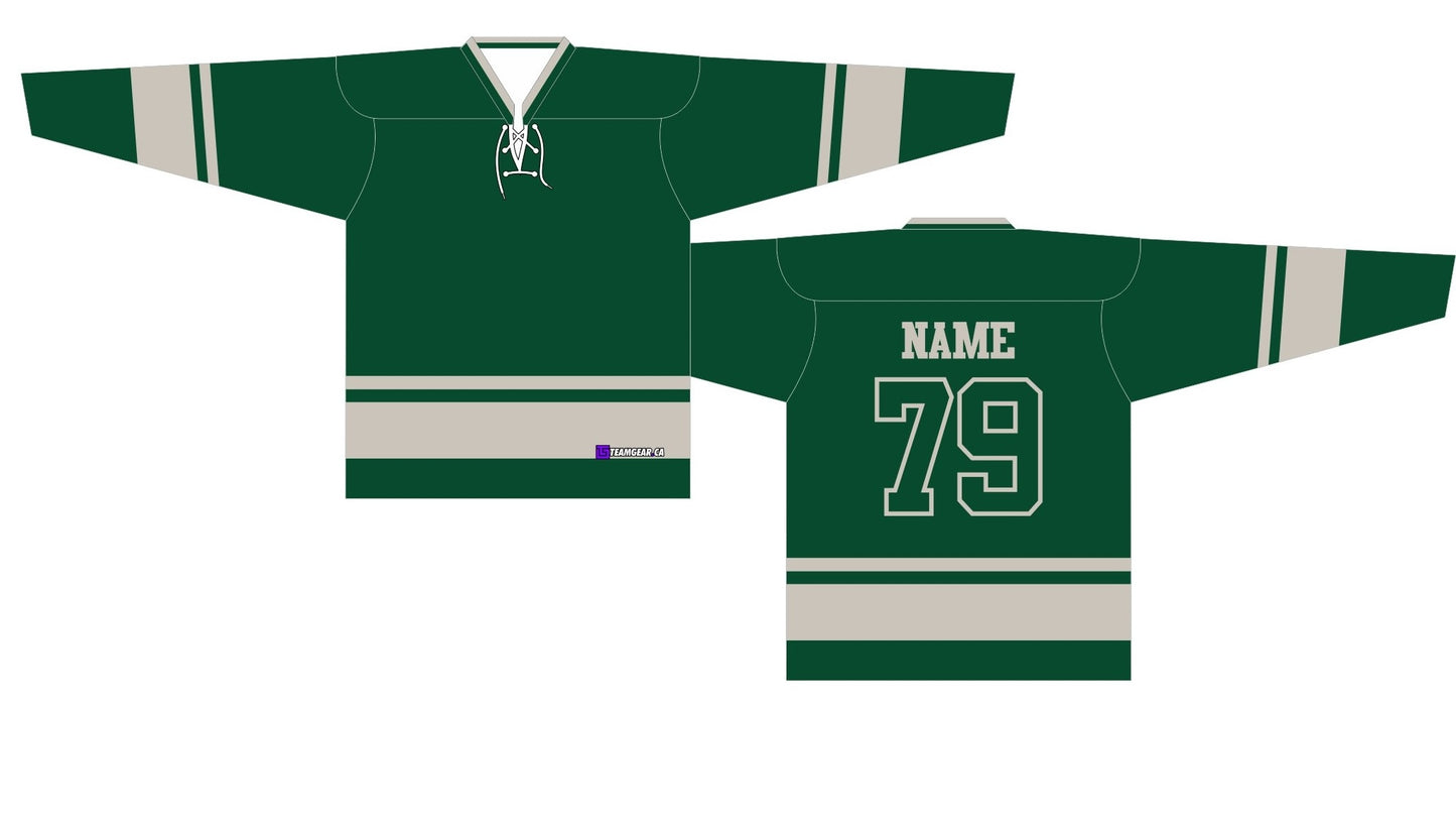 NHL Inspired Hockey Jersey: Minnesota Wild Green 2009-2017