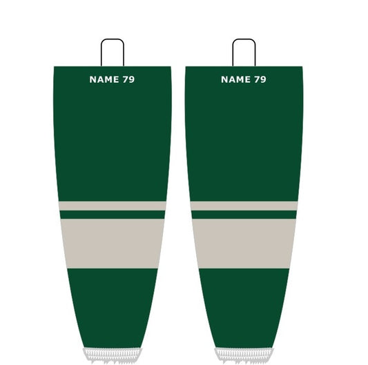 NHL Inspired Hockey Socks: Minnesota Wild Green 2009-2017