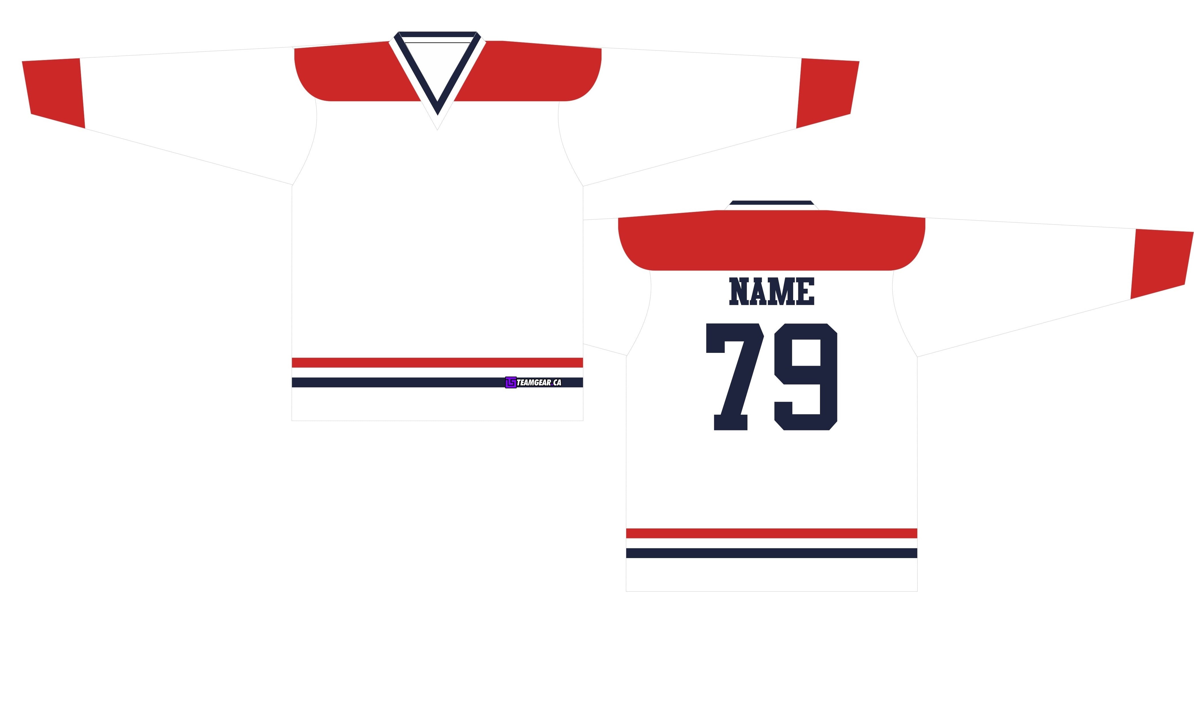 NHL Inspired Hockey Jersey Montreal Canadiens White Team Gear Canada Custom Jerseys More