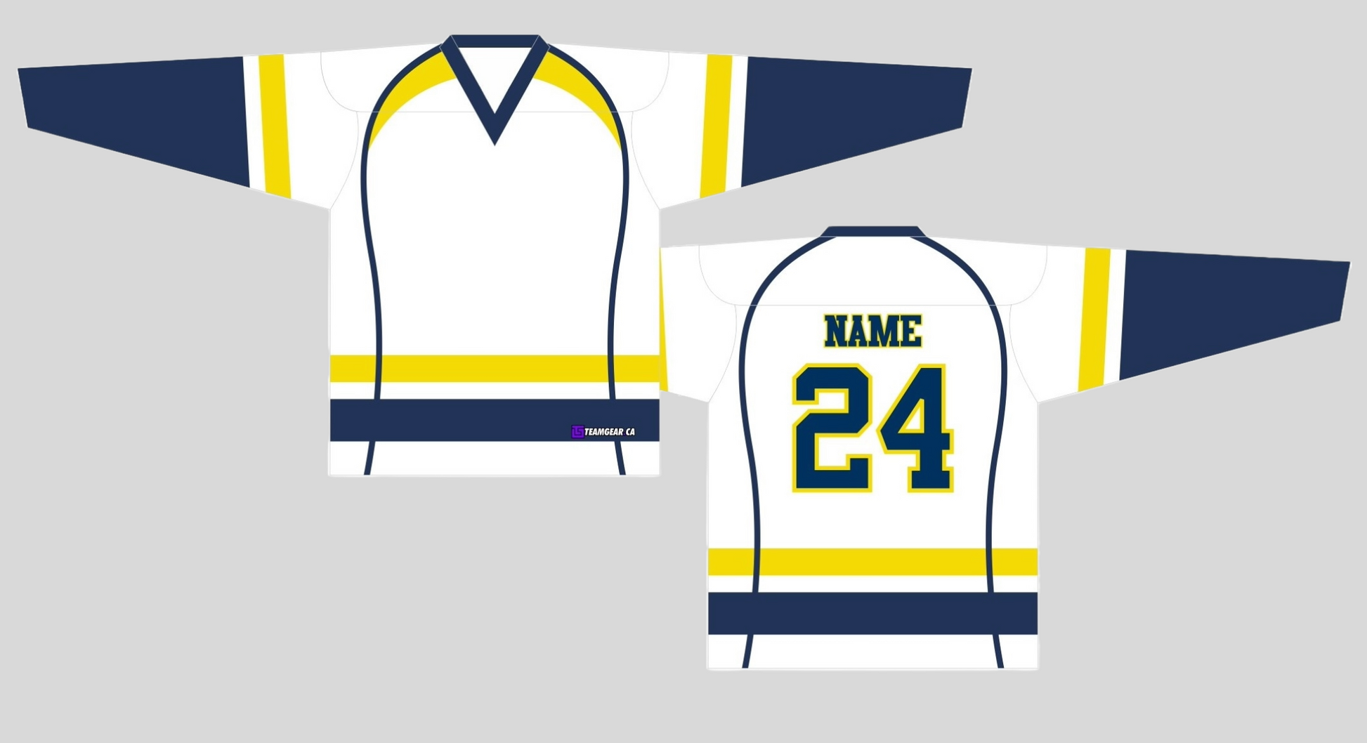 NHL Inspired Hockey Jersey: Nashville Predators White