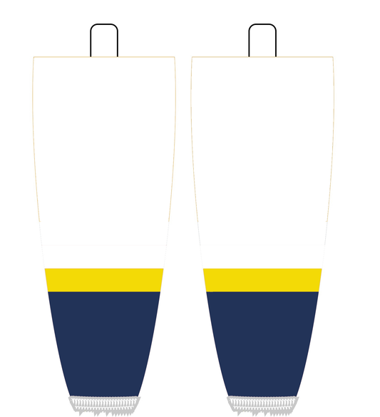 NHL Inspired Hockey Socks: Nashville Predators White 2007-2011