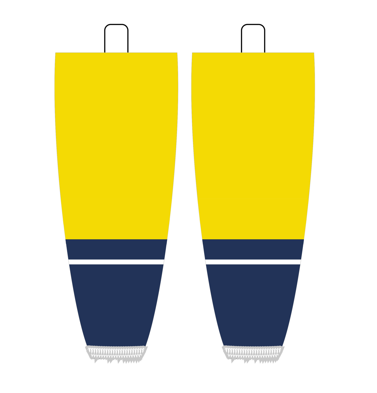 NHL Inspired Hockey Socks: Nashville Predators Yellow