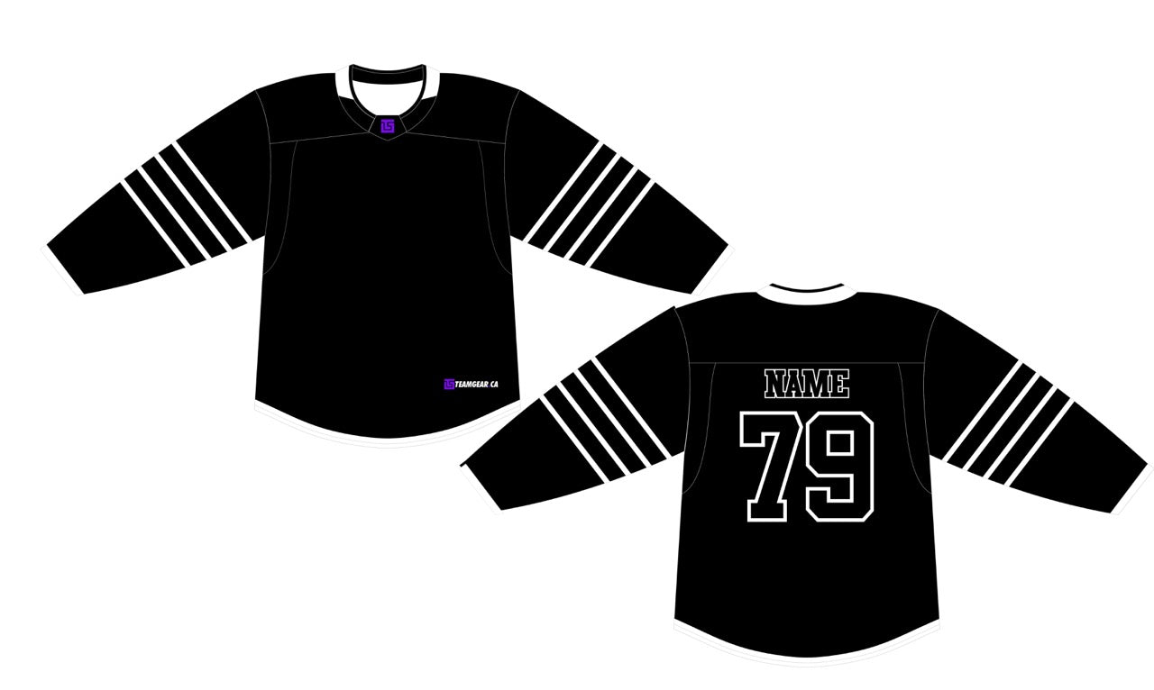 NHL Inspired Hockey Jersey: New York Islanders Black