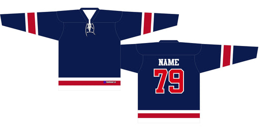 NHL Inspired Hockey Jersey: New York Rangers Royal Blue