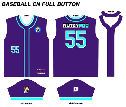 NutzyPoo Purple custom Jersey from ShowZone x TeamGear with Dry-Fit fabric
