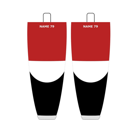 NHL Inspired Hockey Socks: Ottawa Senators Red 2007-2020