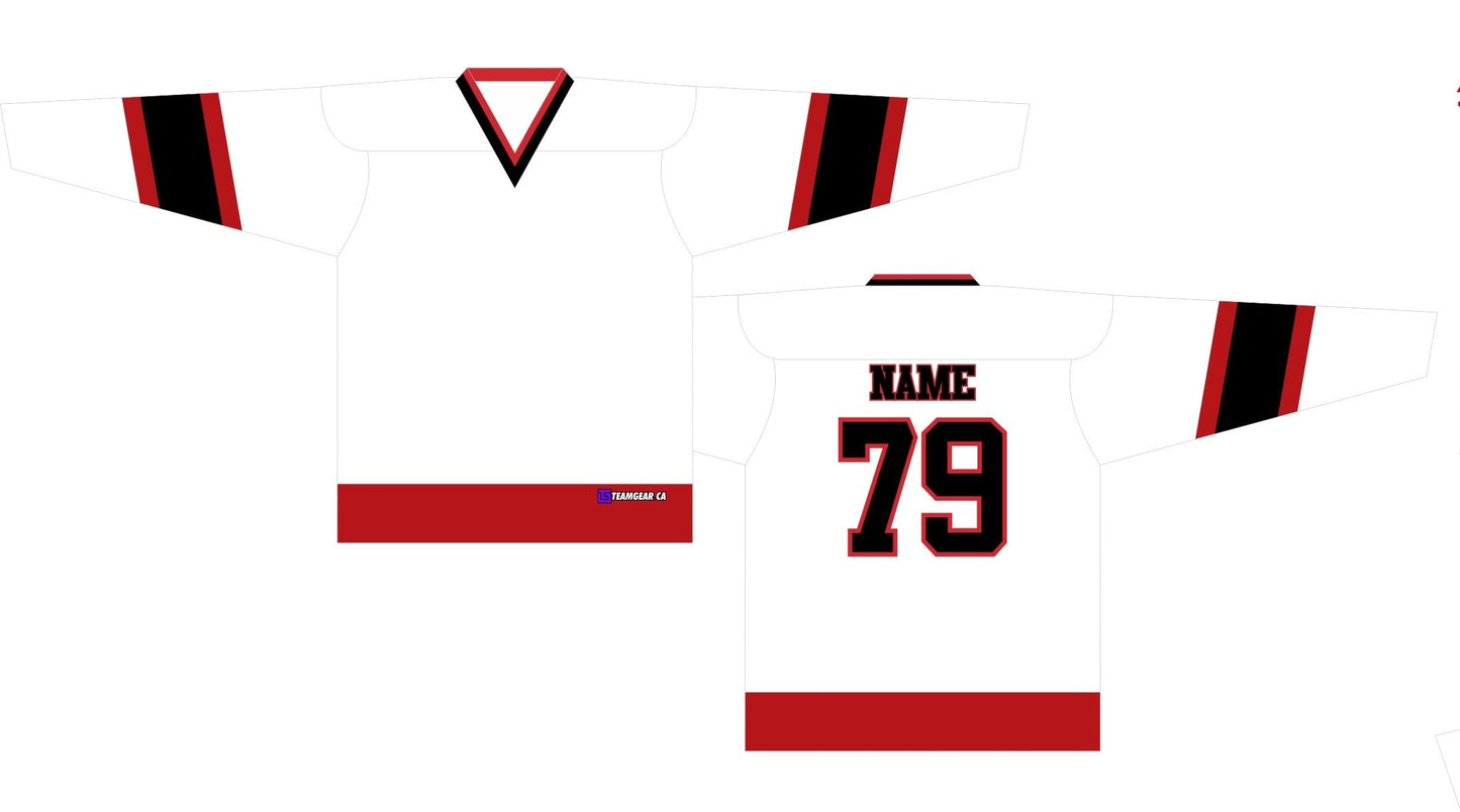 NHL Inspired Hockey Jersey: Ottawa Senators White