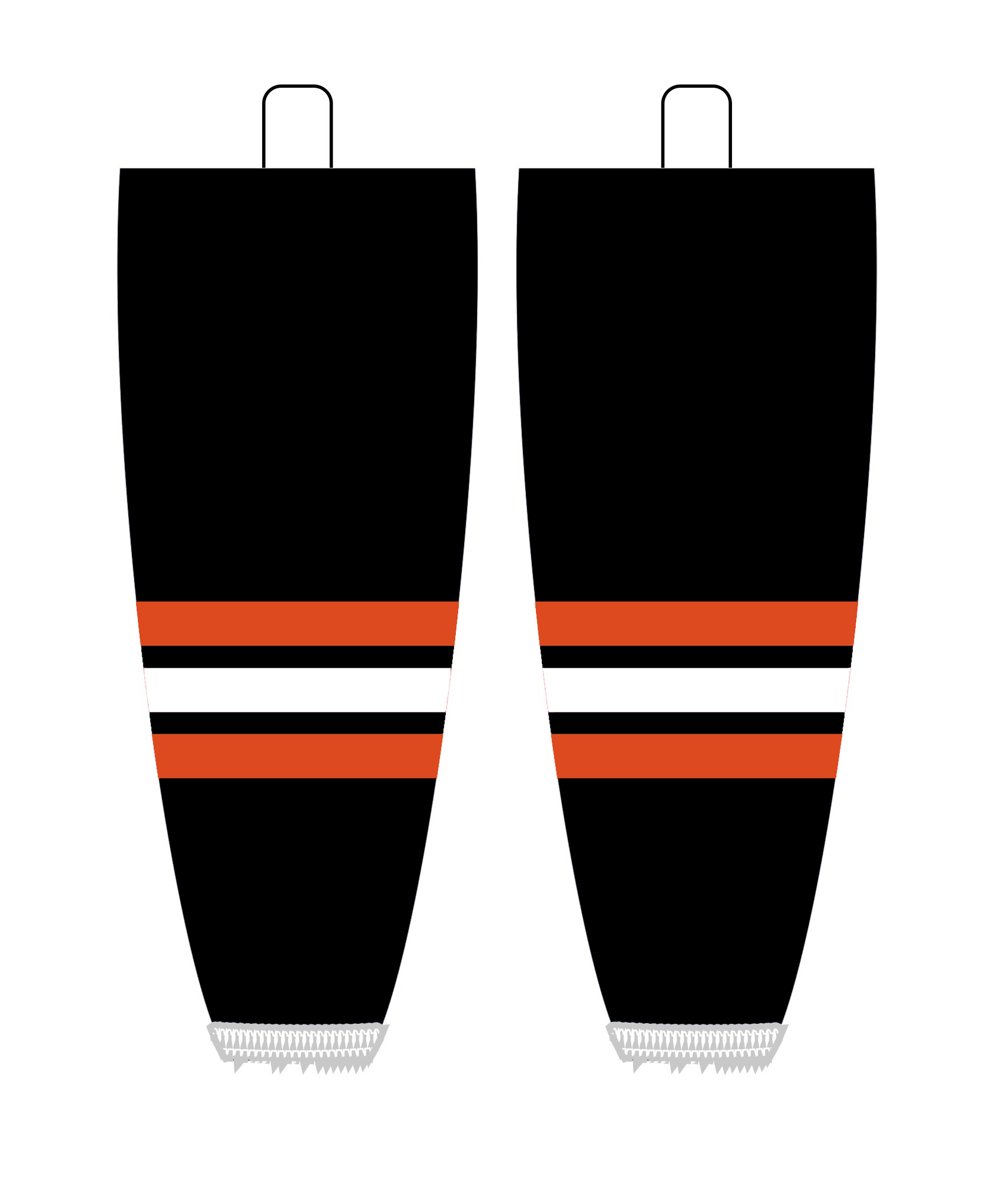 NHL Inspired Hockey Socks: Philadelphia Flyers Black 2007-2010