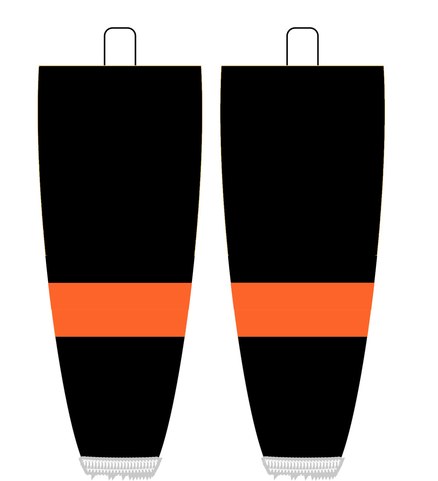 NHL Inspired Hockey Socks: Philadelphia Flyers Black Stadium Series