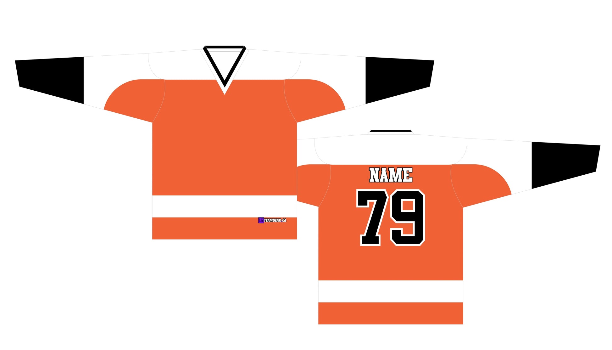 NHL Inspired Hockey Jersey: Philadelphia Flyers Orange