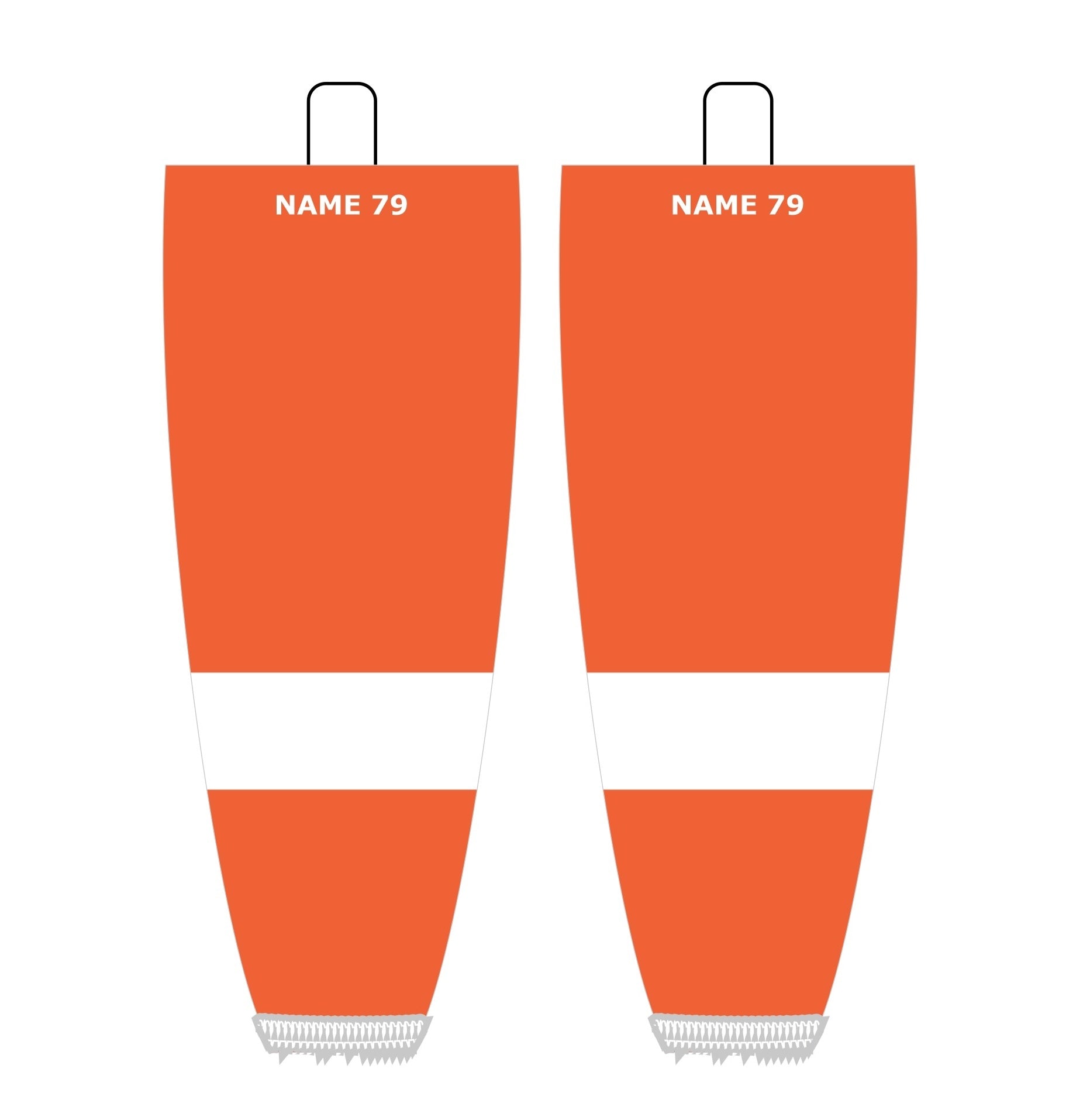 NHL Inspired Hockey Socks: Philadelphia Flyers Orange