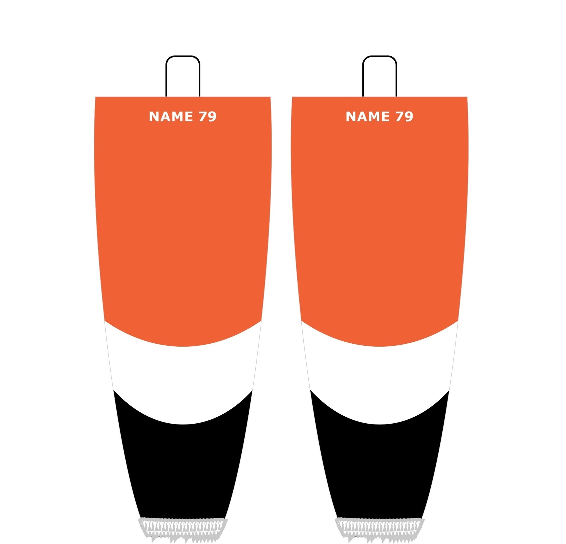 NHL Inspired Hockey Socks: Philadelphia Flyers White 2007-2010