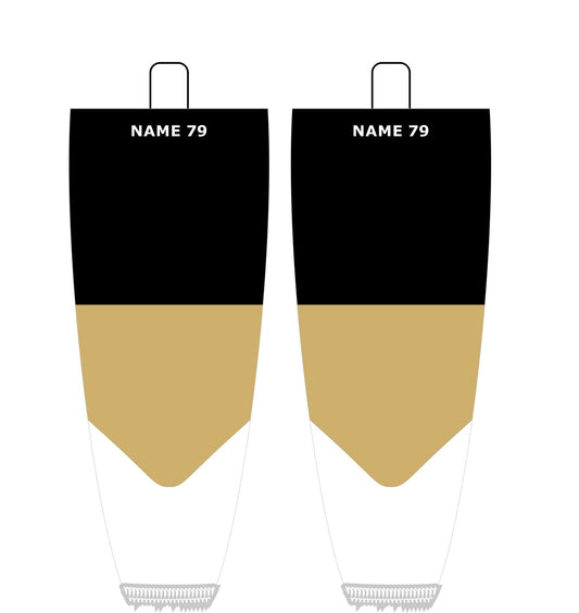 NHL Inspired Hockey Socks: Pittsburgh Penguins Black 2007-2016