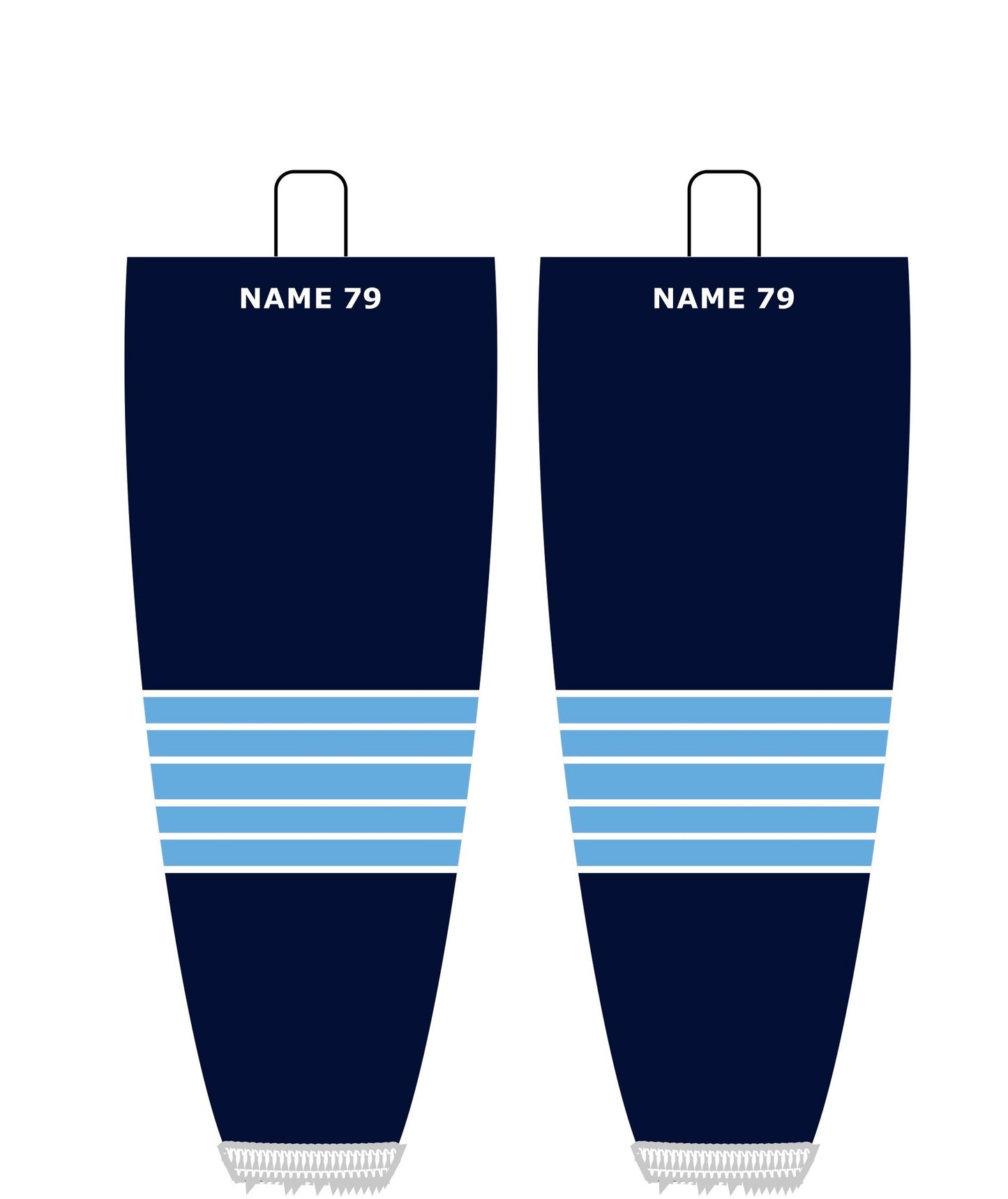 NHL Inspired Hockey Socks: Pittsburgh Penguins Navy 3rd Alternate