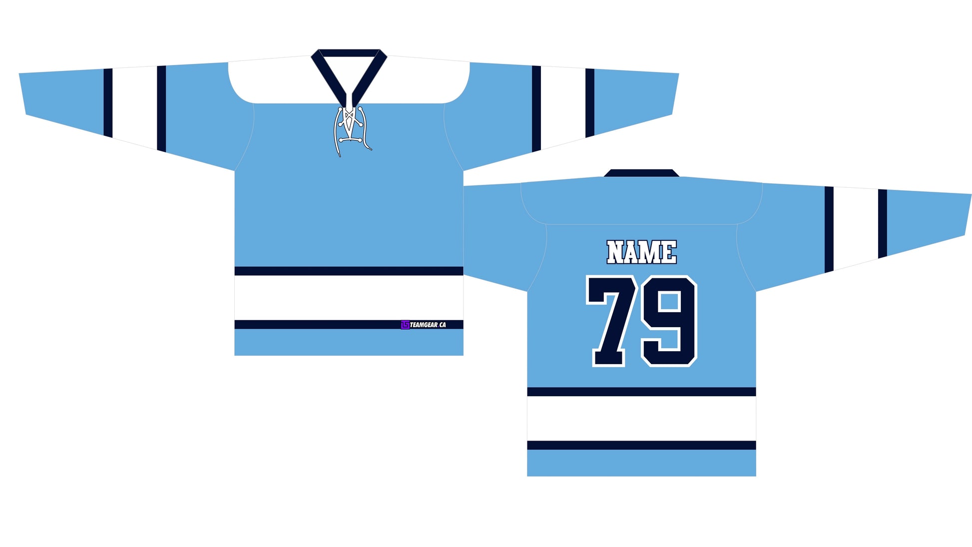 NHL Inspired Hockey Jersey: Pittsburgh Penguins Powder Blue Winter Classic