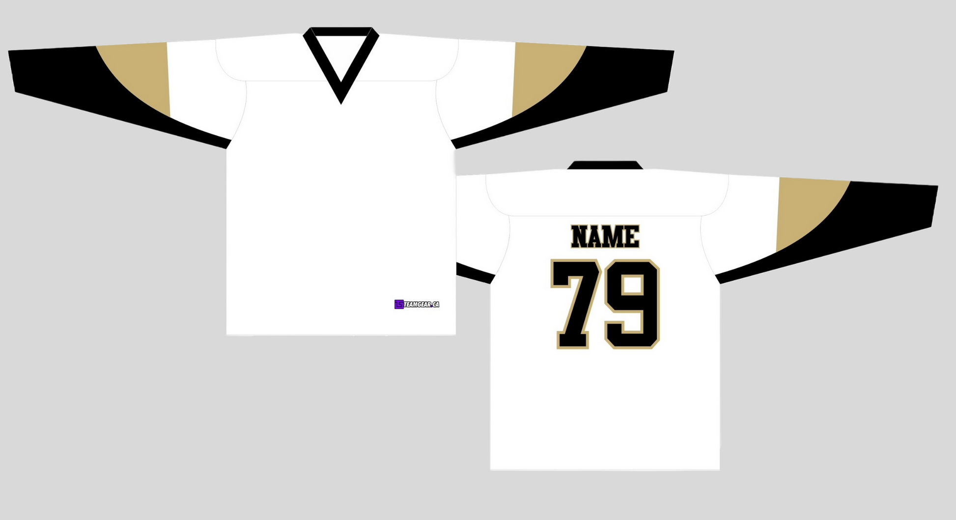 NHL Inspired Hockey Jersey: Pittsburgh Penguins White 2007-2016