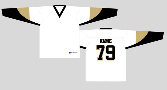 NHL Inspired Hockey Jersey: Pittsburgh Penguins White 2007-2016