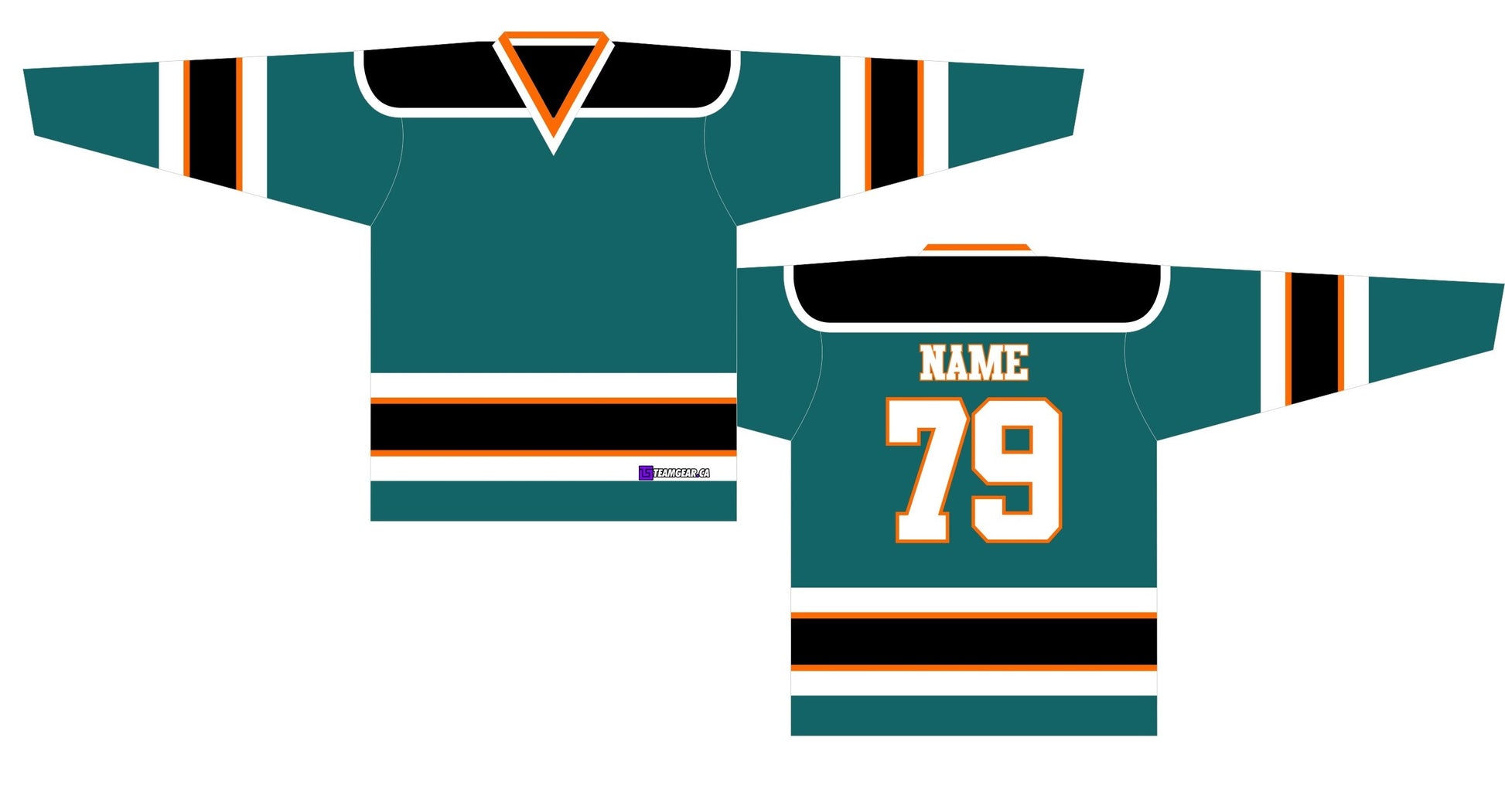 NHL Inspired Hockey Jersey: San Jose Sharks Teal