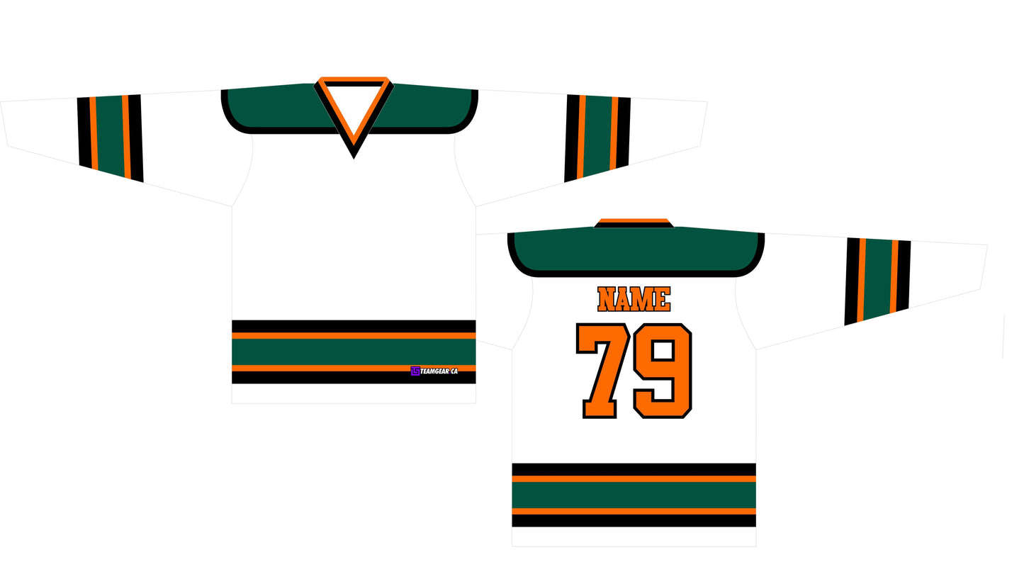 NHL Inspired Hockey Jersey: San Jose Sharks White