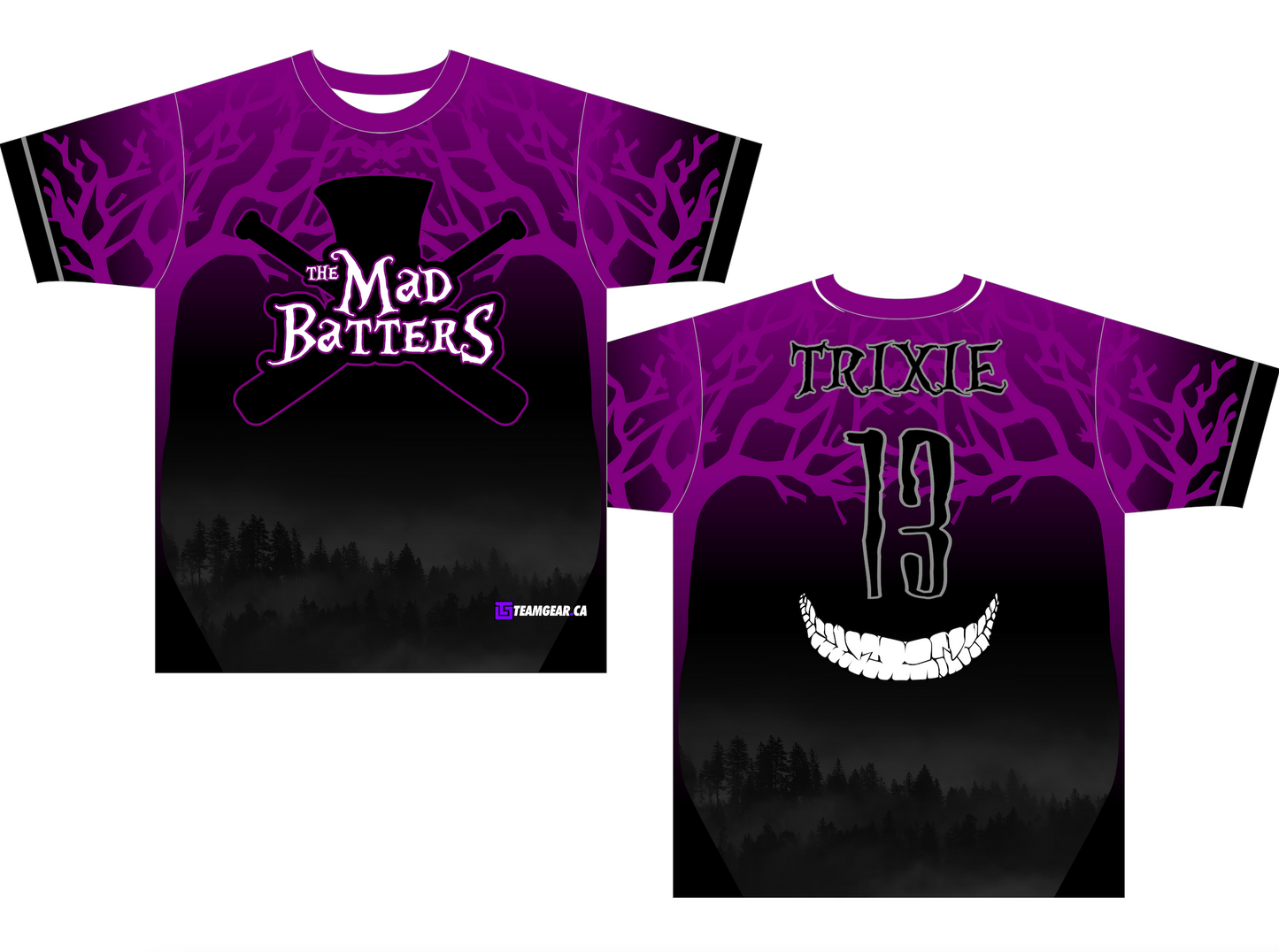 Mad Batters Purple Softball Jersey