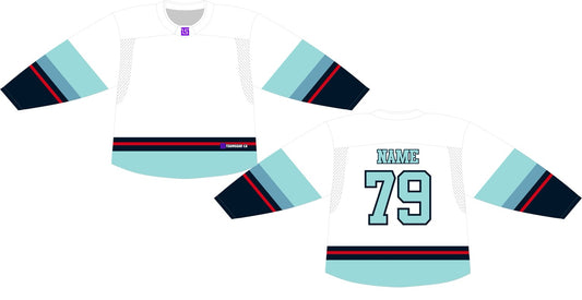 NHL Inspired Hockey Jersey: Seattle Kraken White