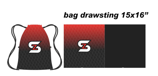 ShowZone Drawstring Bag with 1 sided print in full sublimation inks