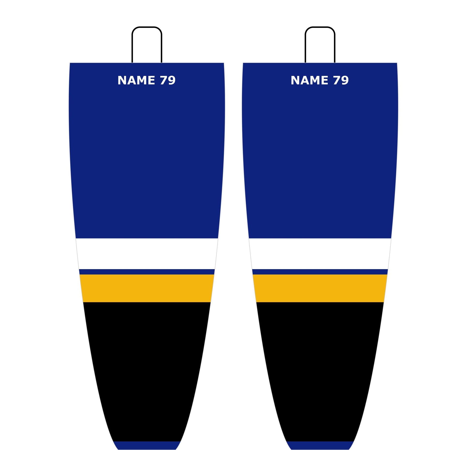 NHL Inspired Hockey Socks: St. Louis Blues Royal Blue