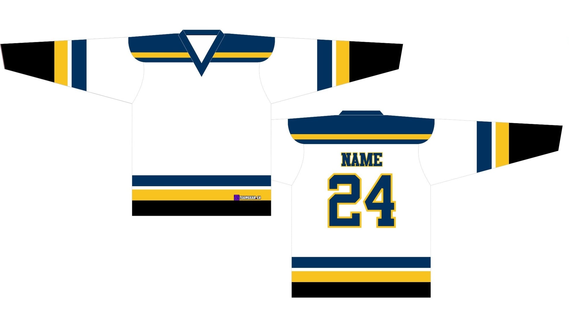 NHL Inspired Hockey Jersey: St. Louis Blues White